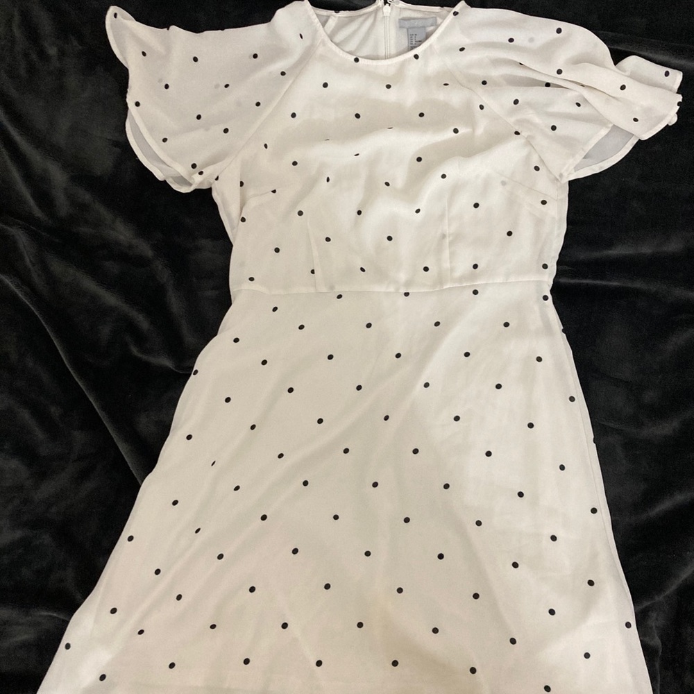 White Polka Dot dress
